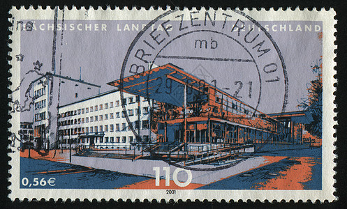 邮票建筑房子集邮卡片议会吸引力古董邮件城市邮戳图片