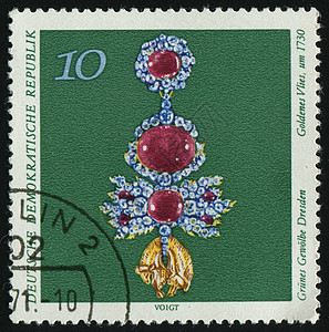 邮票邮件礼物优雅羊毛金属石头奢华邮戳金子宝石图片