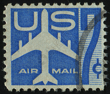 邮票航班电子机器发动机喷射速度航空飞行运输卡片图片