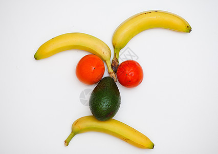 以水果为面目生长创造力工作室蔬菜卡通片植物快乐幸福香蕉叶子图片