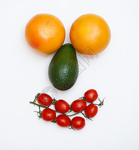 以水果为面目食物创造力生长乐趣浆果蔬菜幸福叶子饮食卡通片图片