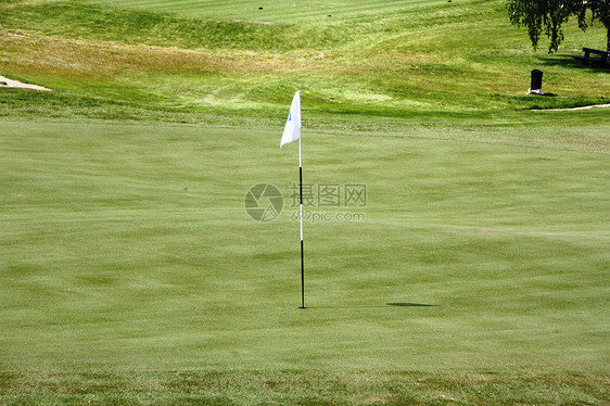高尔夫球洞服装服饰绿色成人俱乐部专注高尔夫球旗帜草地课程图片