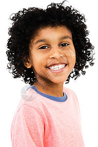 快乐孩子的肖像姿势幸福衣服微笑白色童年混血拉丁图片