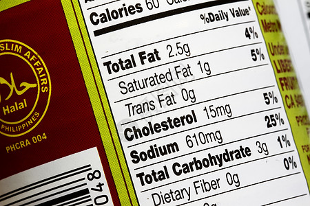 食品标签食物苏打纤维小吃营养条码图片