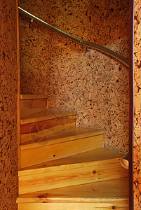木林螺旋楼梯栏杆房子曲线建筑学入口奢华财富古董住宅橙子图片