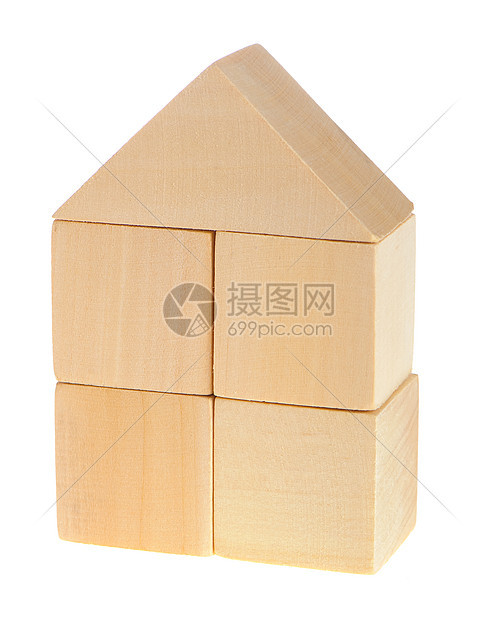 木屋白色玩具木头建筑积木童年建筑学财产销售黄色图片