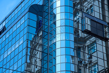 建筑大楼天空几何学建筑学商业网格工作财富蓝色公司企业图片