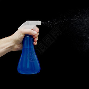 喷雾家务蓝色液体瓶子家政洗涤剂整理卫生化学品塑料图片