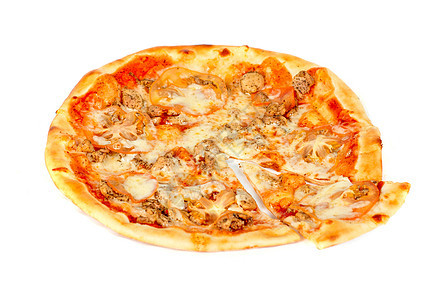 披萨比萨脆皮食物美食小吃馅饼餐厅洋葱面团圆圈营养图片