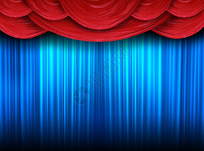 舞台的现代窗帘图片