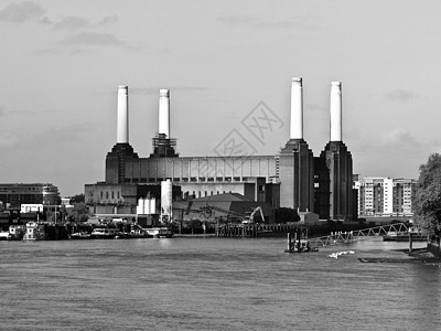 伦敦巴特海发电站雕像英语中心建筑力量全景城市雕塑电站地标图片