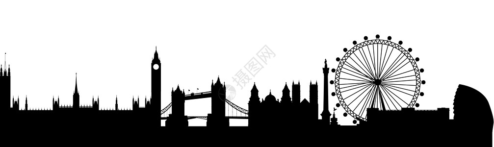 伦敦天线摘要版税旅行艺术品景观地标全景首都电视国家城市图片