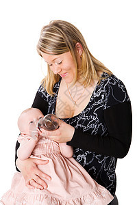 母乳喂养婴儿童年女儿喜悦微笑家庭享受后代父母食物护士图片