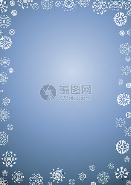 雪花边框框架薄片下雪坡度陷害边界图片