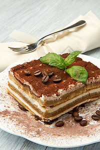 蒂拉米苏面粉勺子蛋糕甜点手指巧克力小吃饼干美食手工图片