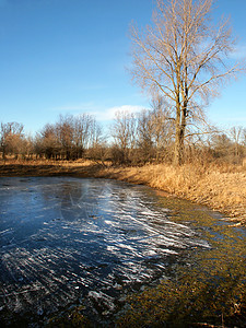 中西部池塘景观图片