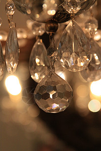 香黛尔派对灯泡卵石珠宝蜡烛玻璃古董艺术水晶枝形图片