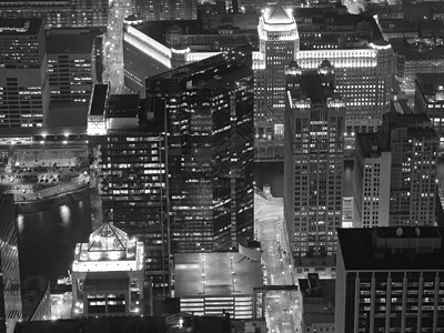 芝加哥空中观察市中心场景公园天际反射街道摩天大楼天空足球旅行图片