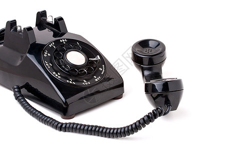 老式老式电话摘机商业乡愁办公室电讯拨号旋转数字技术器具塑料图片