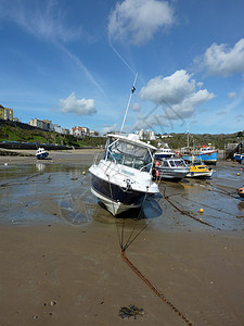 Tenby 登船码头船天空潮汐海岸线沿海码头运输海洋血管造船旅行图片