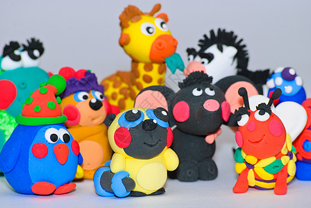 塑料玩具面团游戏艺术童年企鹅橡皮泥黏土造型乐趣雕塑图片