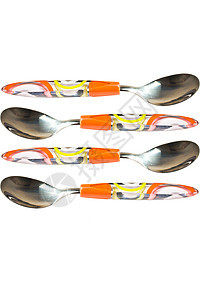 勺子桌子金属宏观餐具刀具食物用具银器白色厨房图片