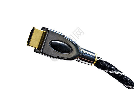HDMI 电缆视频创新白色连接器电子产品灵活性数字化插头黑色金属图片