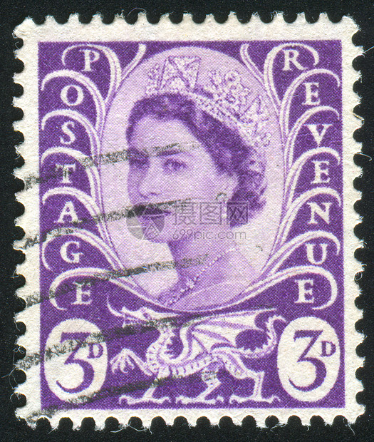 邮票集邮女王海豹女士统治者古董君主历史性邮件信封图片