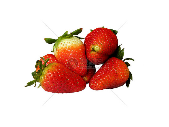 草莓饮食黄色红色水果绿色白色植物厨房食物图片