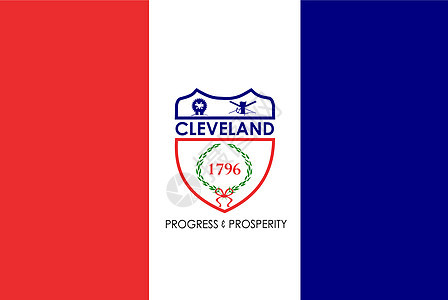 克利夫兰市旗图片
