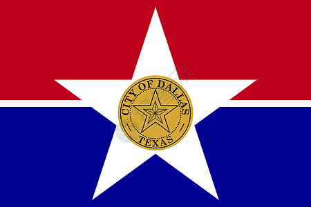 达拉斯市旗插图横幅旗帜图形化城市旅行背景图片