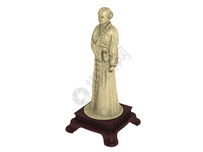 Statuette 调制器历史性塑像女士传统遗产雕像宗教艺术信仰雕塑图片