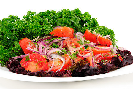 蓝色的西红茄弓营养健康饮食胡椒香菜沙拉风格健身小红帽一部分美味图片