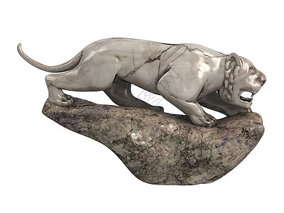 狮子雕像装饰古董插图石头历史艺术传家宝雕塑文化动物图片