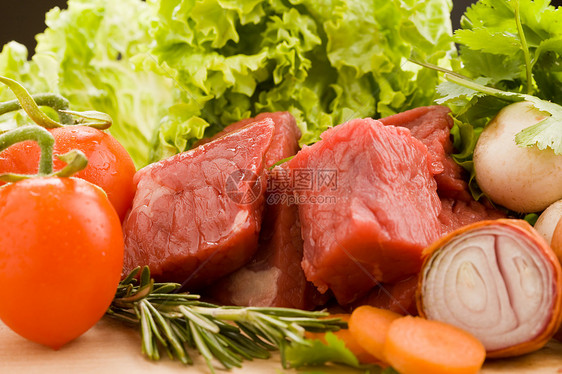 菜食肉和蔬菜洋葱烹饪营养香菜食物图片
