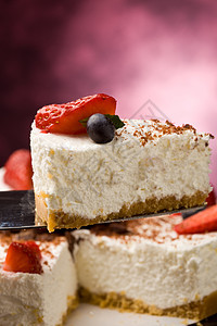 草莓蛋糕酸奶餐巾美食奶油状奶油脆片薄荷玻璃糕点巧克力图片
