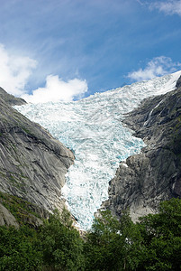 欧洲挪威的冰川石头环境顶峰荒野旅游生态旅行阳光岩石图片