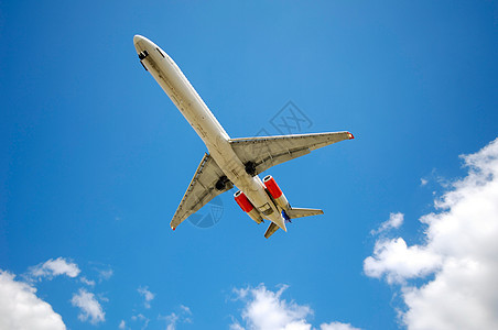 平面客机飞机场天空齿轮航空白色货物交通土地运输图片