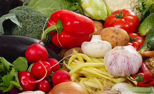 新鲜蔬菜烹饪营养产品杂货土豆辣椒市场洋葱花园食物图片