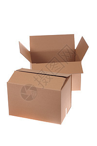 纸板框存储邮政小路运输打包机展示盒子卡片剪裁白色图片