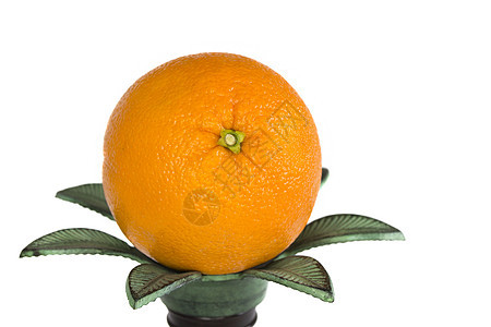 橙子黄色烛台水果宏观食物生食饮食营养素食者叶子图片