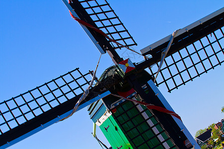 霍兰的风车天空特丹村庄国家活力农村地标建筑学小孩教会图片