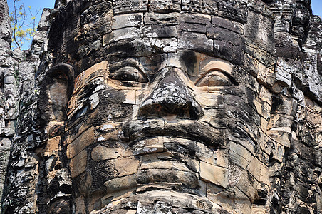柬埔寨吴哥岩石高棉语文化雕像旅游雕塑佛教徒纪念碑宗教历史图片