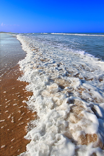 佛罗里达州代顿纳海滩支撑海景海岸线冲浪海浪海岸天空海滩波浪栖息地图片