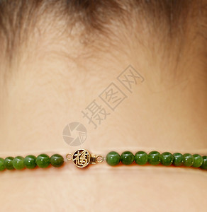 绿宝石水晶石头奢华展示魅力项链脖子首饰珠宝手工图片