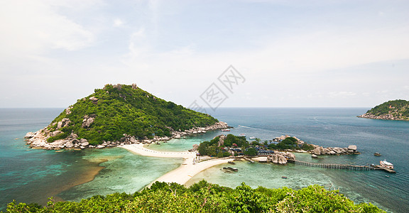 泰国Samui岛环境花园太阳海滩蓝色场地旅游城市热带植物群图片