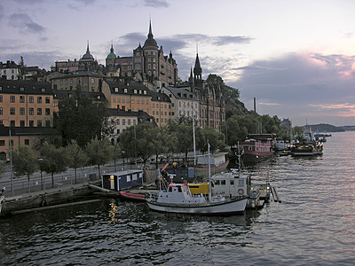 瑞典斯德哥尔摩建筑图瑞典斯德哥尔摩天空明信片旅行地标港口城市运输支撑假期建筑图片