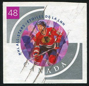 邮票邮件集邮溜冰场古董曲棍球运动员运动男人滑冰冰球图片