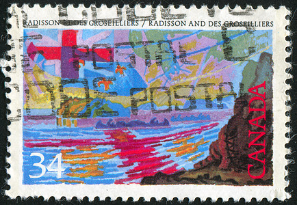 邮票邮资帆布海豹画家古董艺术家信封绘画插图邮件图片