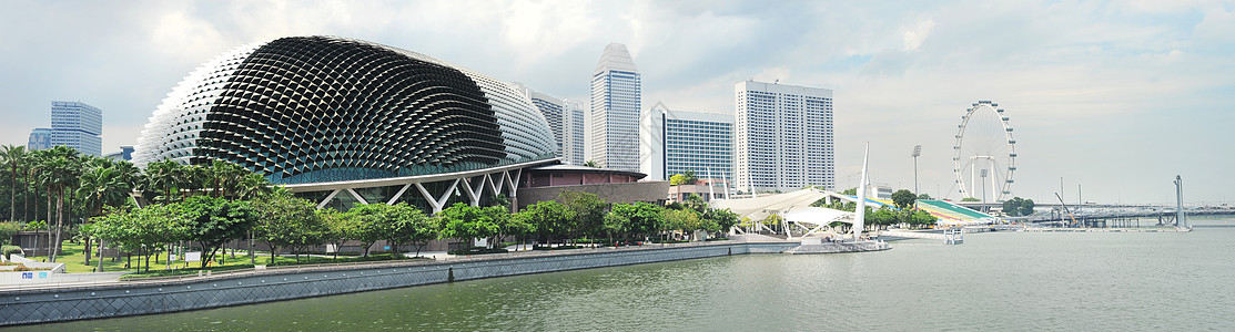 埃斯波兰德剧院全景车轮建筑学旅游反射港口城市剧院文化市中心图片